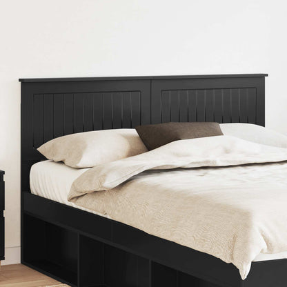 vidaXL Headboard Black Oak Engineered wood 1