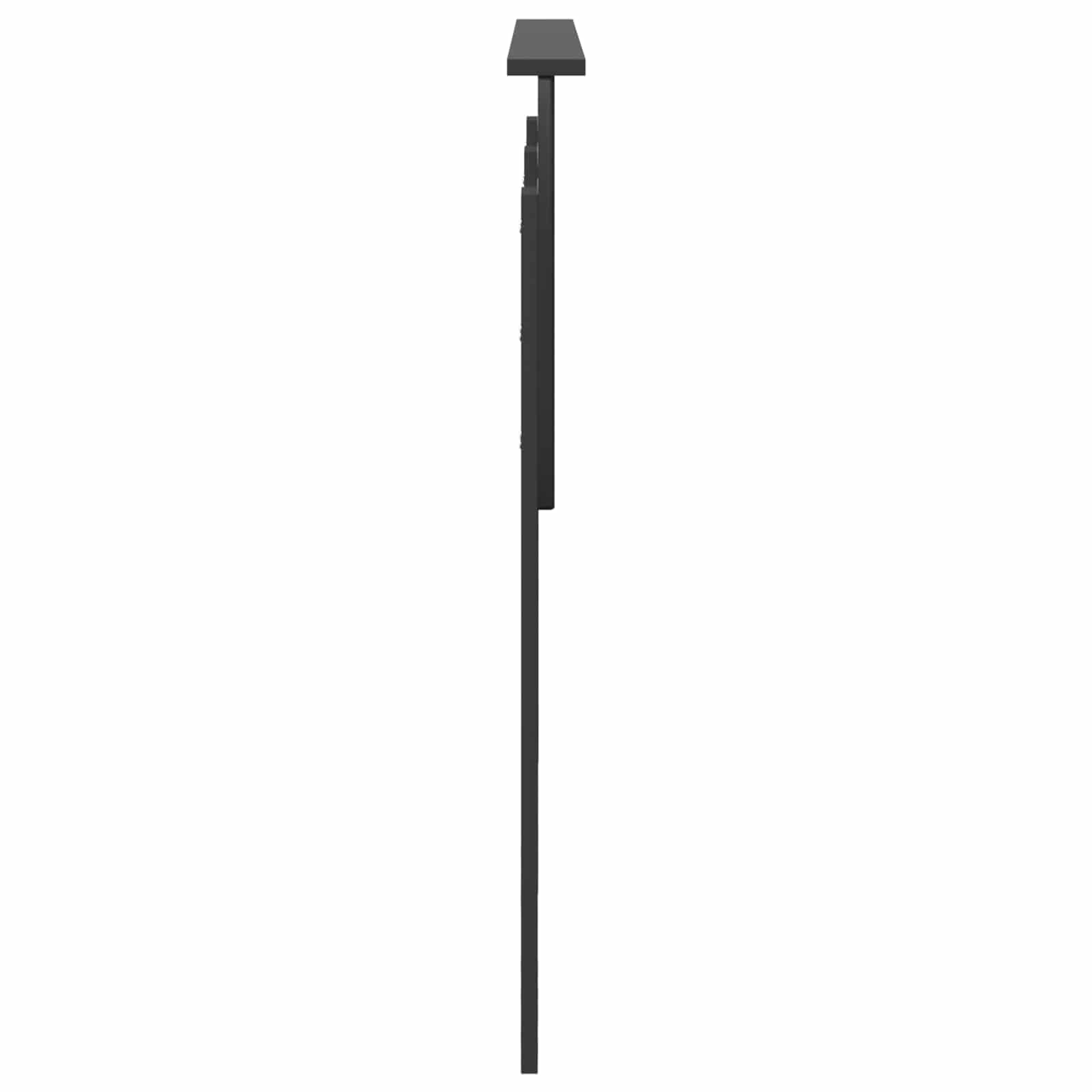 vidaXL Headboard Black Oak Engineered wood 5