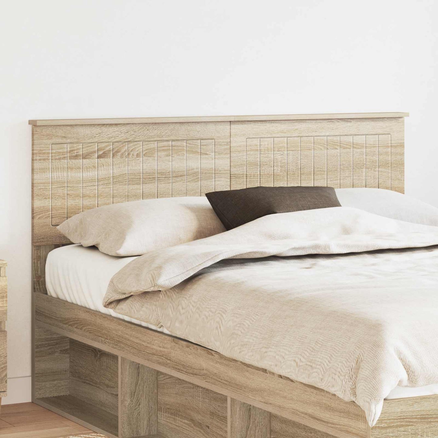 vidaXL Headboard Sonoma Oak Engineered wood 1