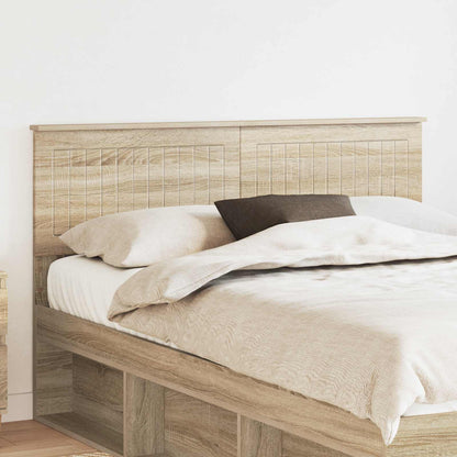 vidaXL Headboard Sonoma Oak Engineered wood 1