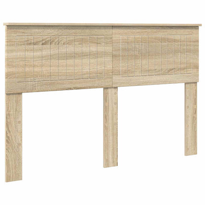 vidaXL Headboard Sonoma Oak Engineered wood 2
