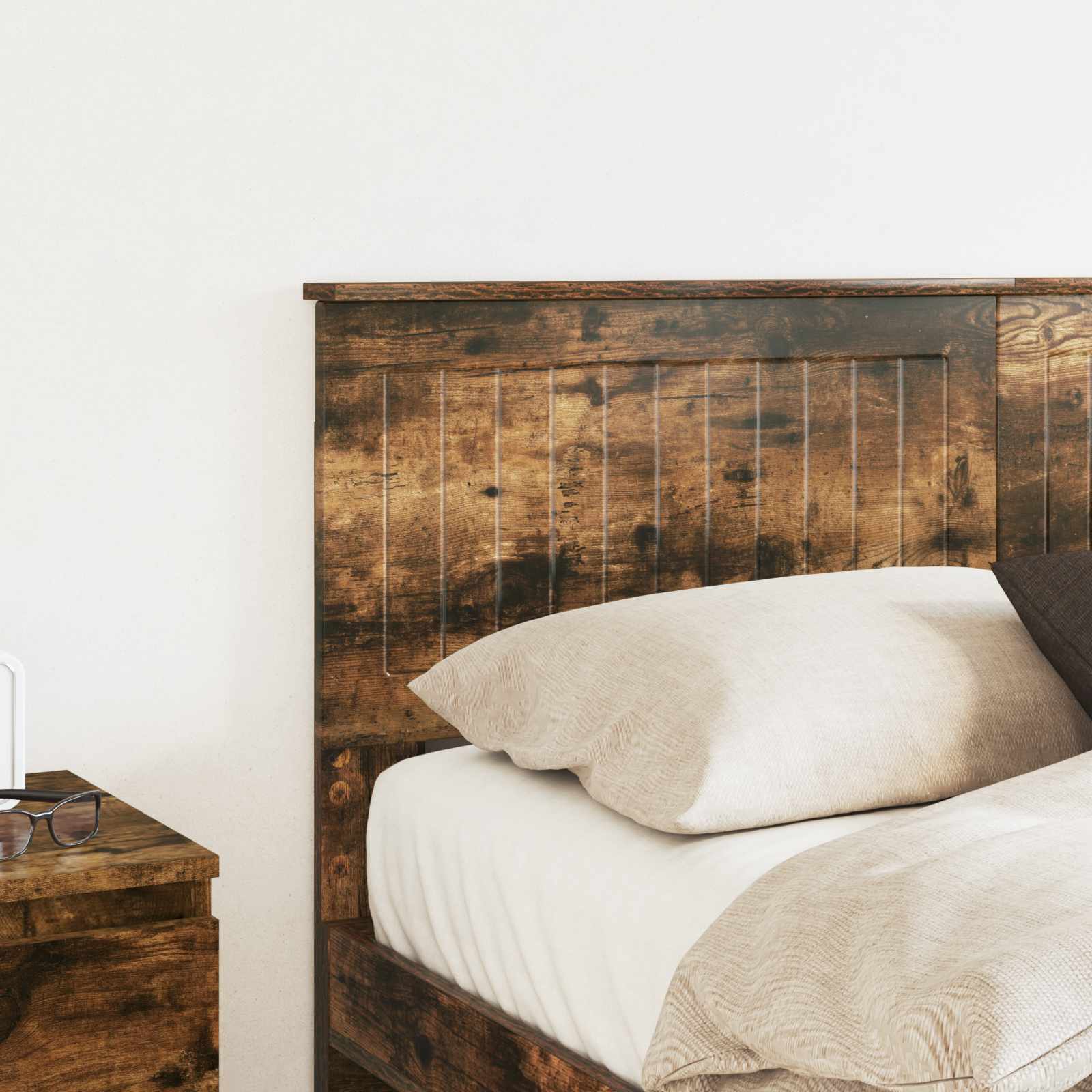 vidaXL Headboard Smoked Oak Engineered wood 3