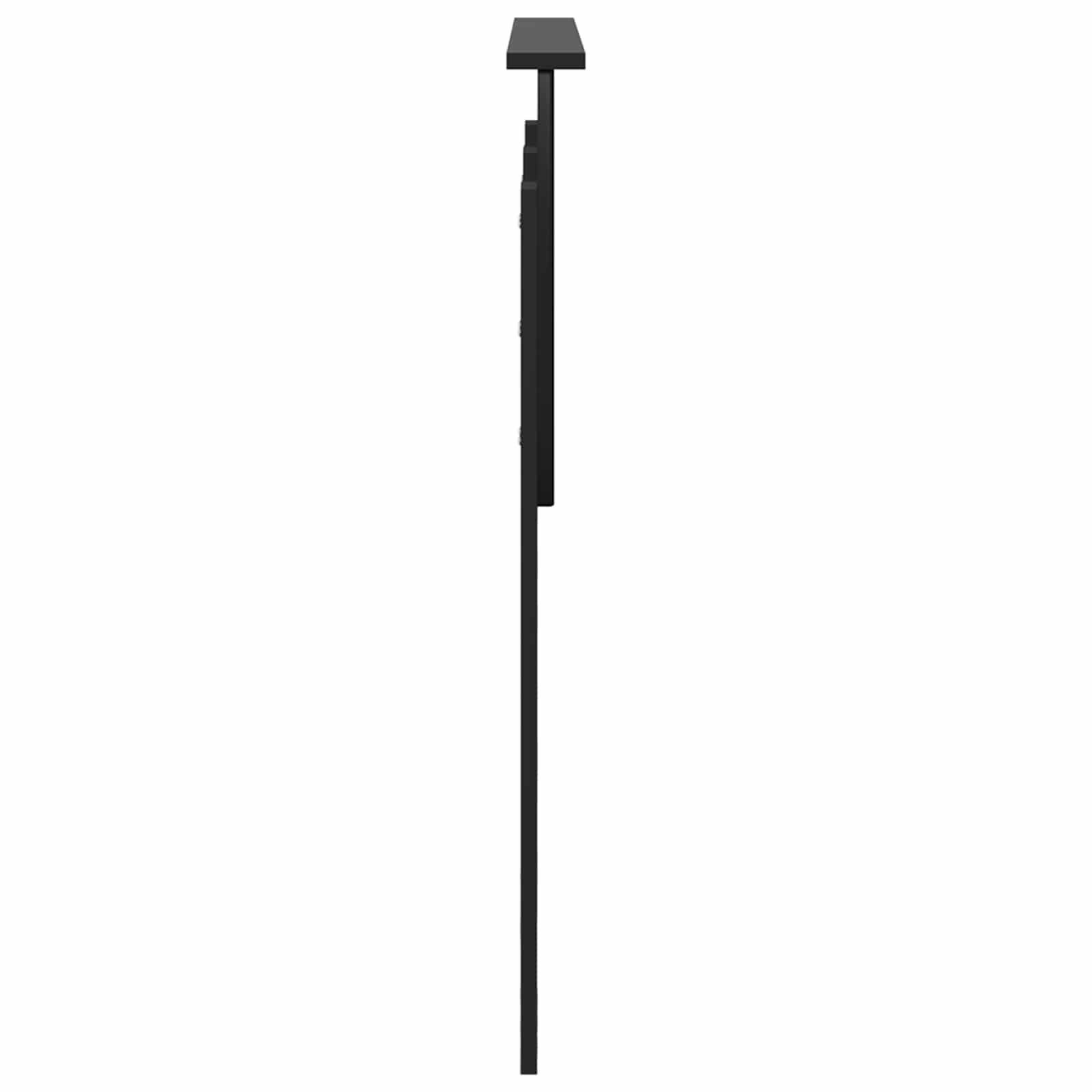 vidaXL Headboard Black Oak Engineered wood 5