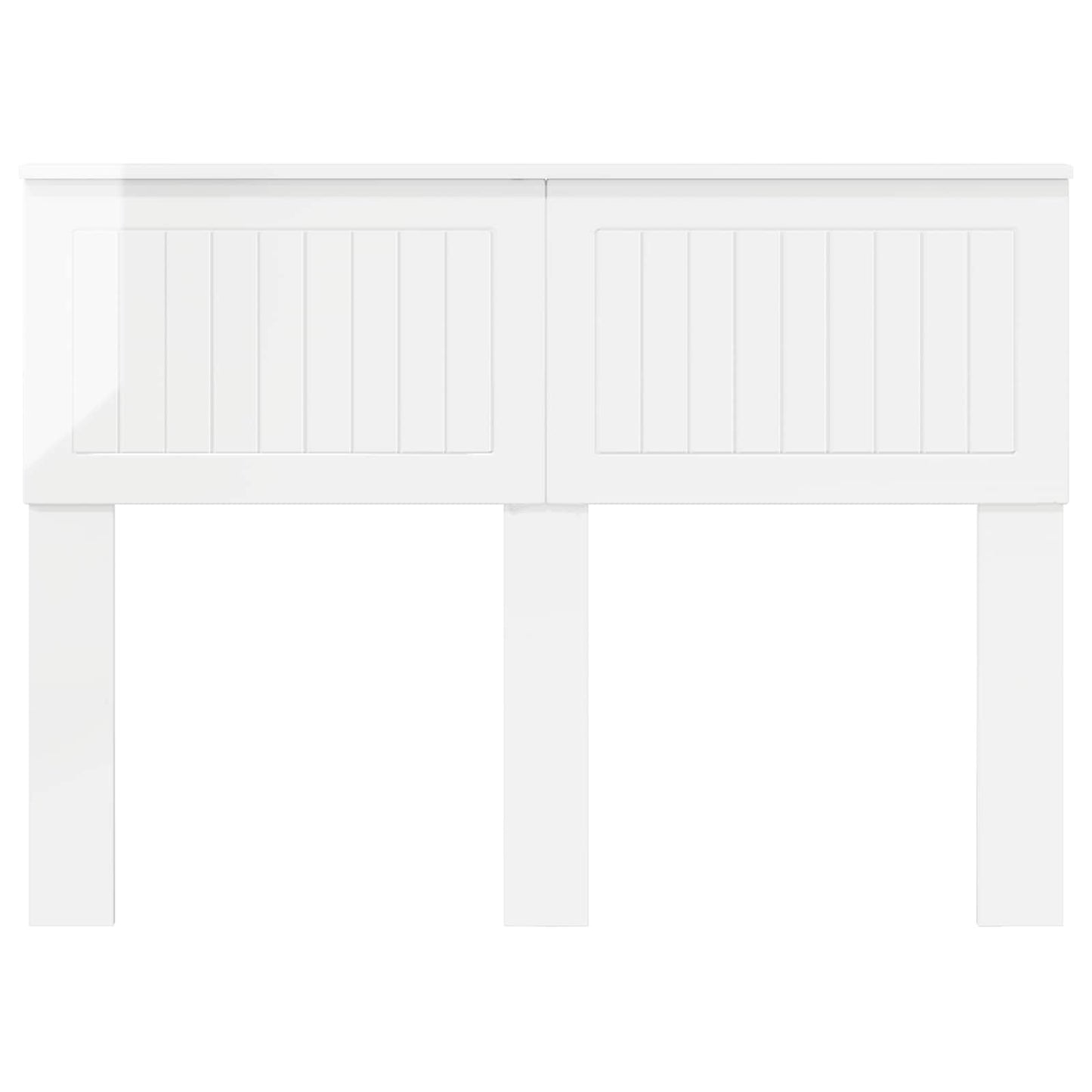 vidaXL Headboard Gloss White Engineered wood 4