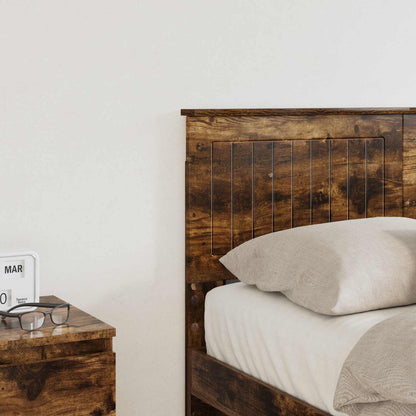 vidaXL Headboard Smoked Oak Engineered wood 3