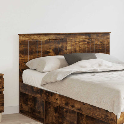 vidaXL Headboard Smoked Oak Engineered wood 1