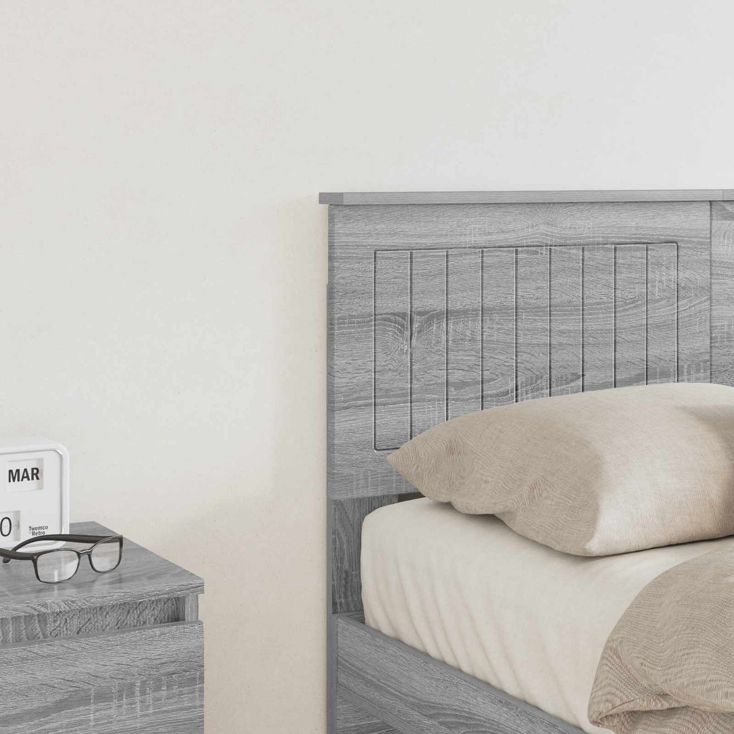vidaXL Headboard Grey Sonoma Engineered wood 3
