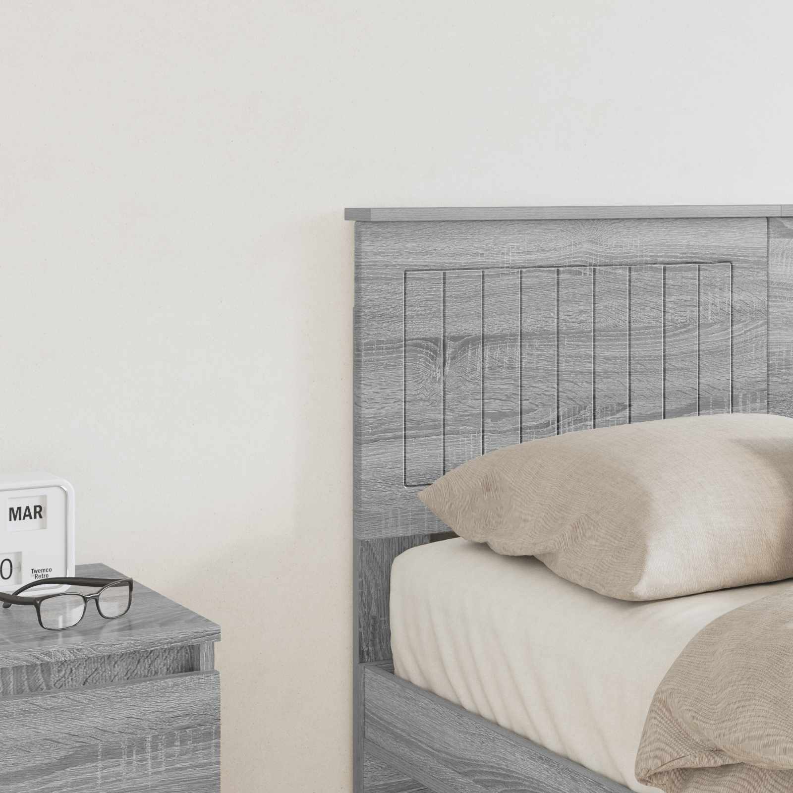 vidaXL Headboard Grey Sonoma Engineered wood 3