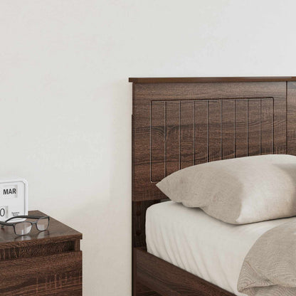 vidaXL Headboard Brown Oak Engineered wood 3