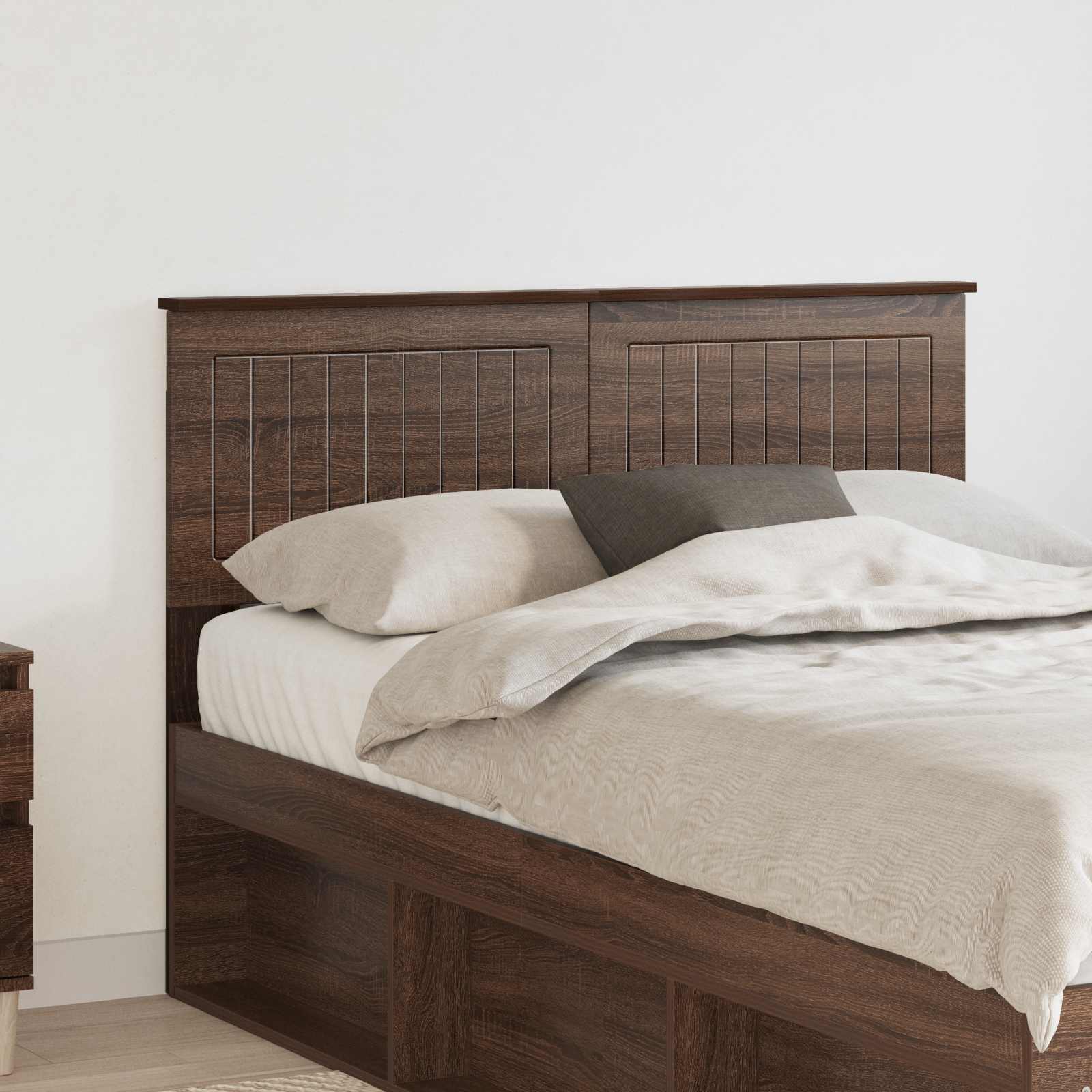 vidaXL Headboard Brown Oak Engineered wood 1