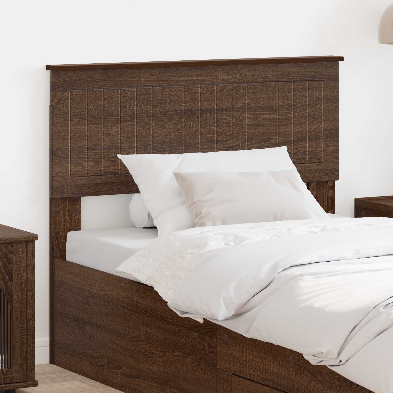 vidaXL Headboard Brown Oak Engineered wood 1