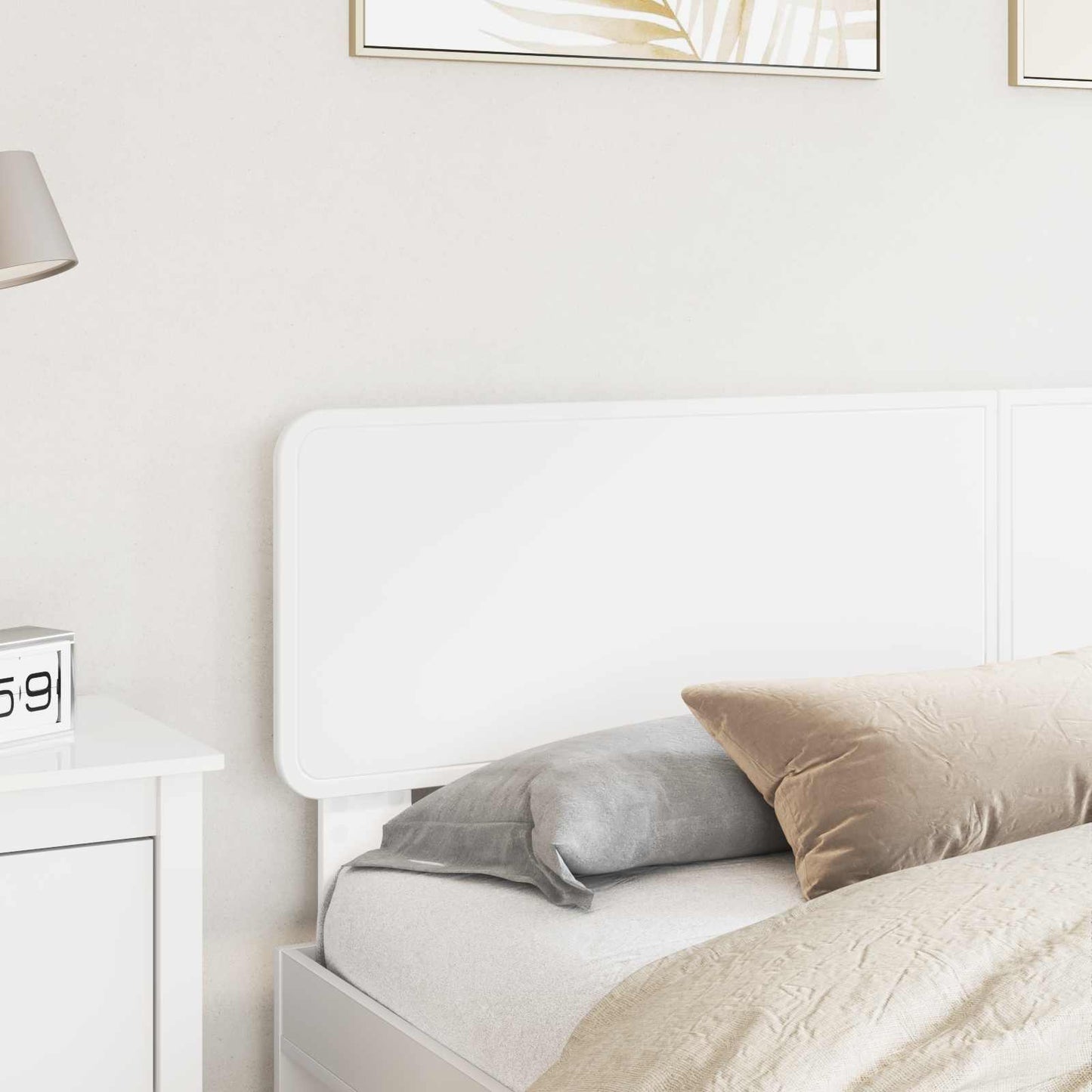 vidaXL Headboard White Engineered wood 3