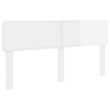 vidaXL Headboard Gloss White Engineered wood 2
