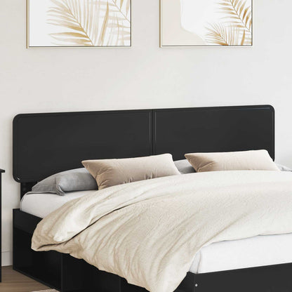 vidaXL Headboard Black Oak Engineered wood 1