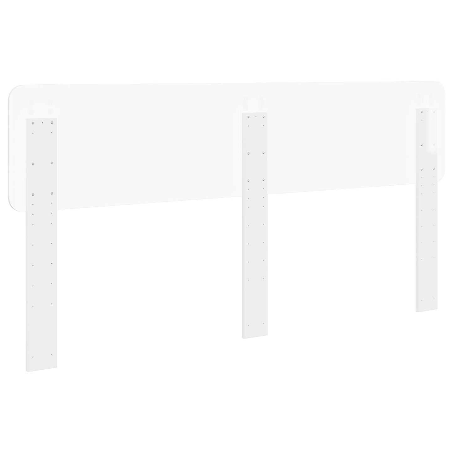 vidaXL Headboard Gloss White Engineered wood 6