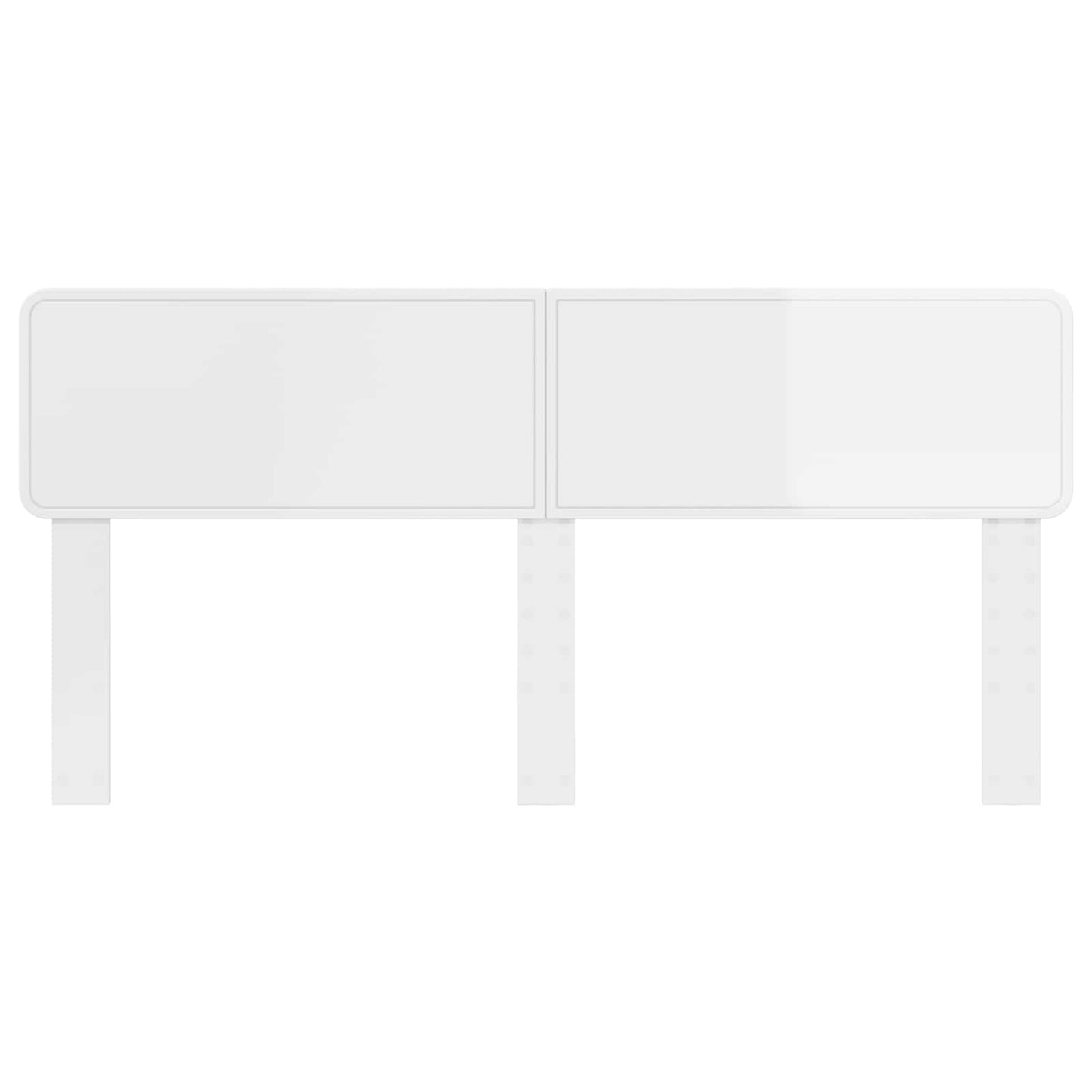 vidaXL Headboard Gloss White Engineered wood 4