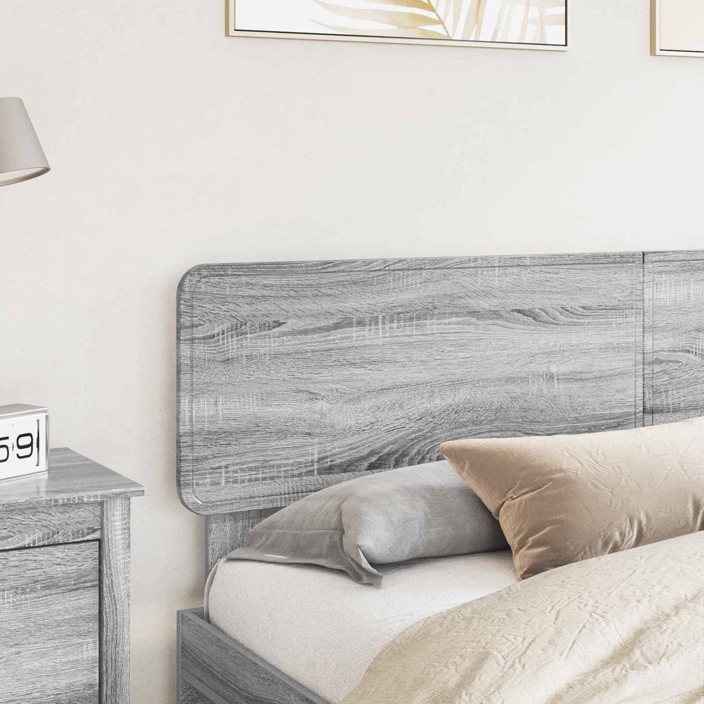 vidaXL Headboard Grey Sonoma Engineered wood 3