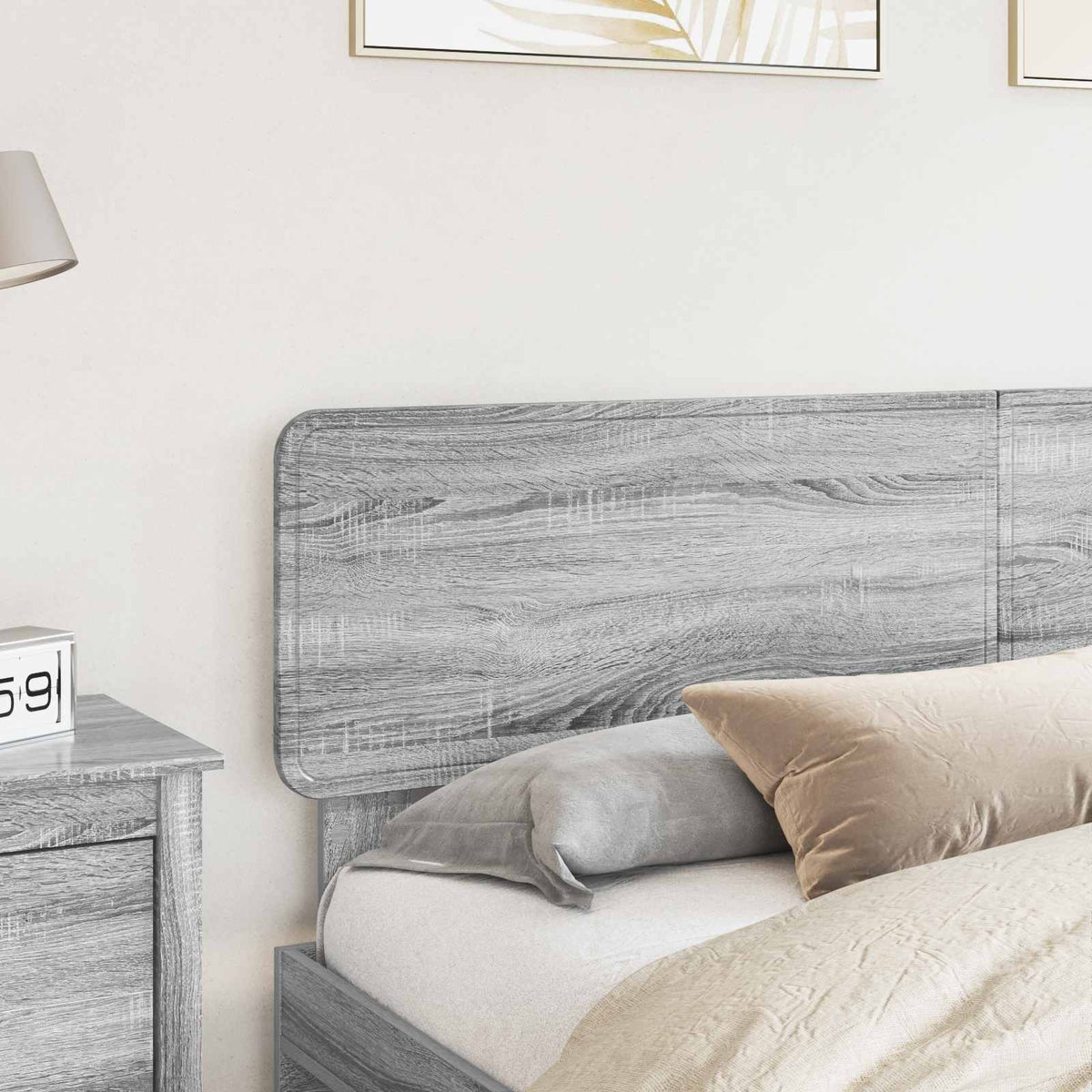 Headboard Engineered wood Grey sonoma 180 cm
