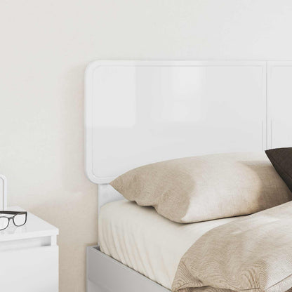 vidaXL Headboard Gloss White Engineered wood 3