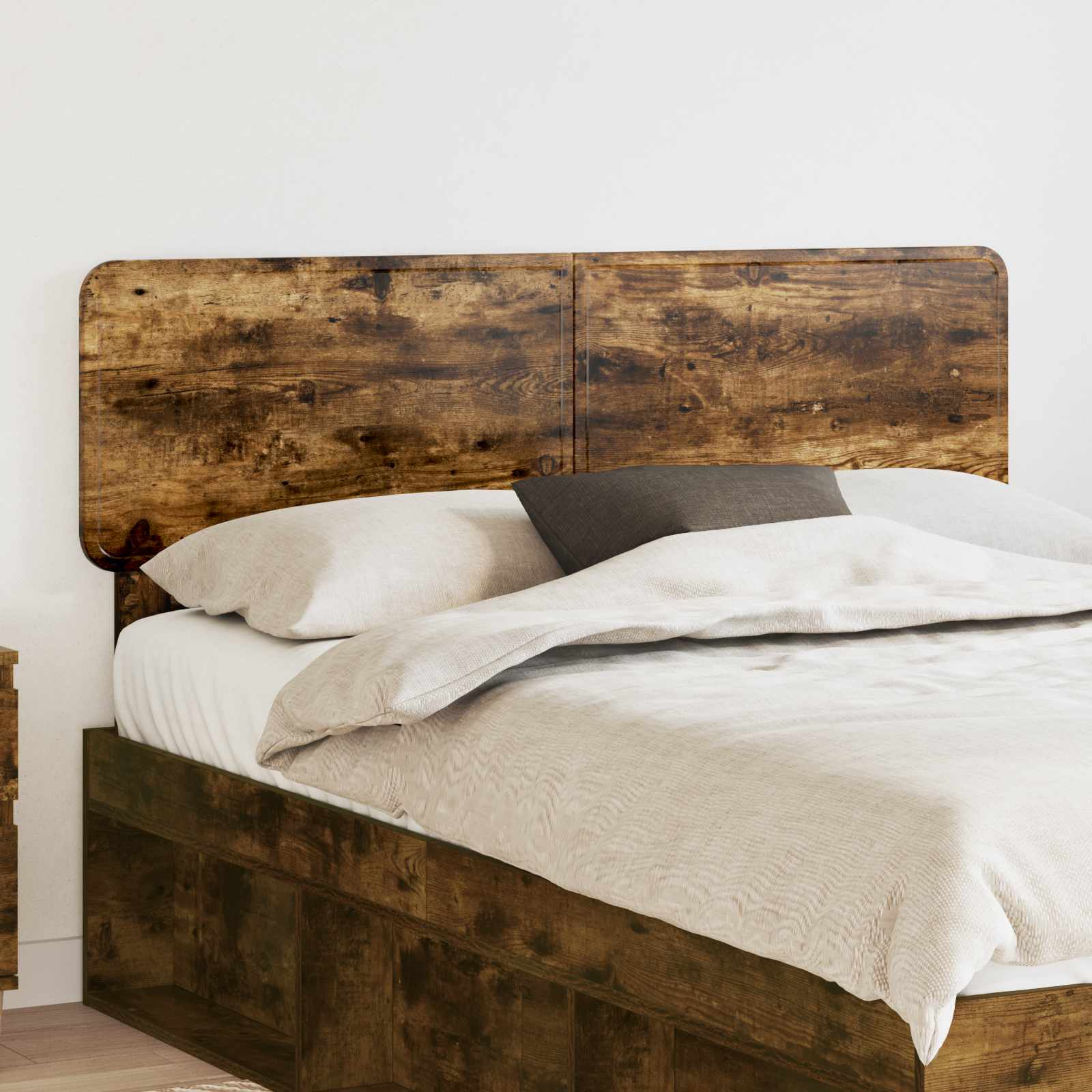 vidaXL Headboard Smoked Oak Engineered wood 1