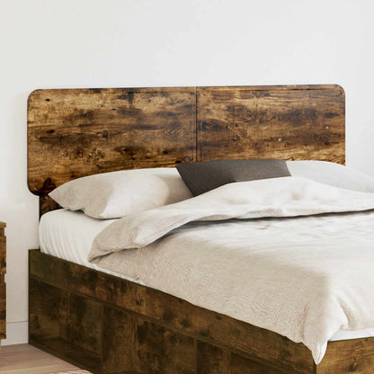 vidaXL Headboard Smoked Oak Engineered wood 1