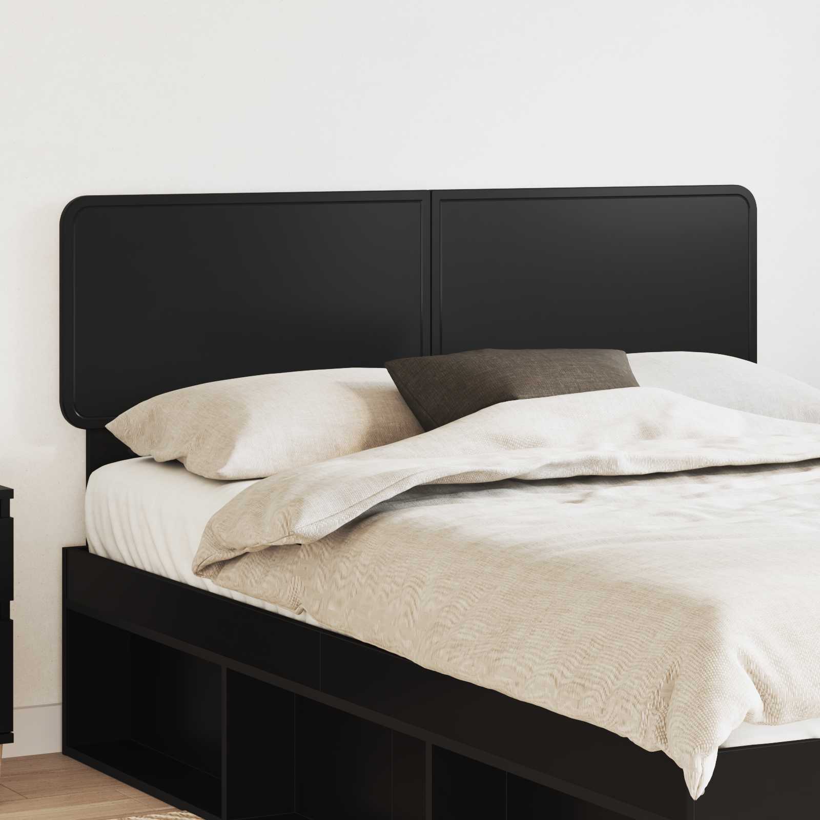 vidaXL Headboard Black Oak Engineered wood 1
