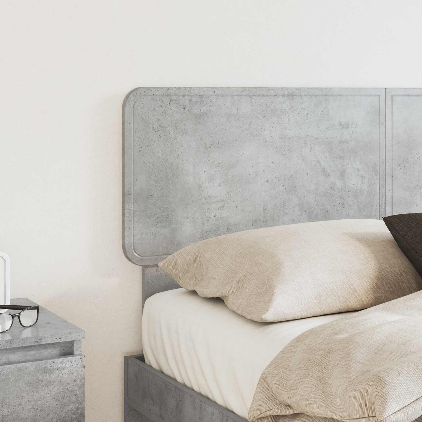 vidaXL Headboard Concrete Grey Engineered wood 3