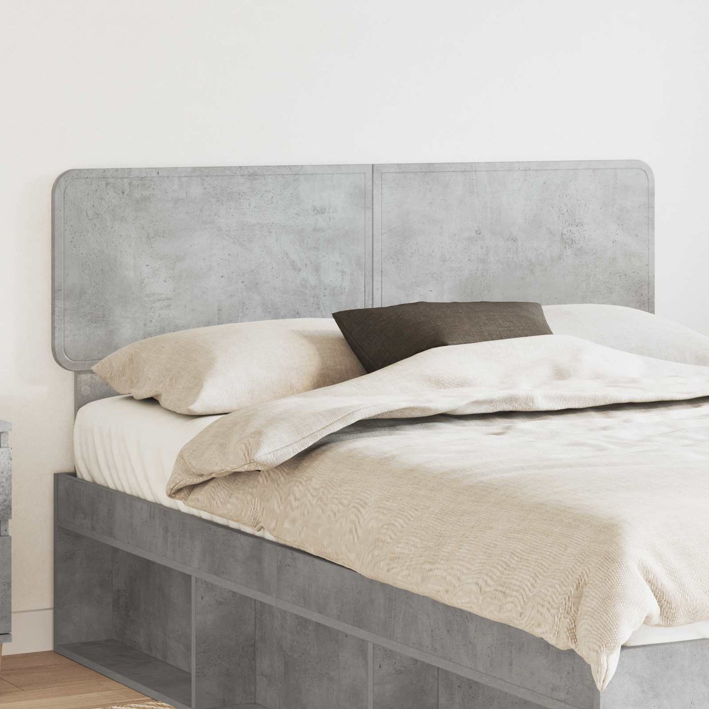 vidaXL Headboard Concrete Grey Engineered wood 1