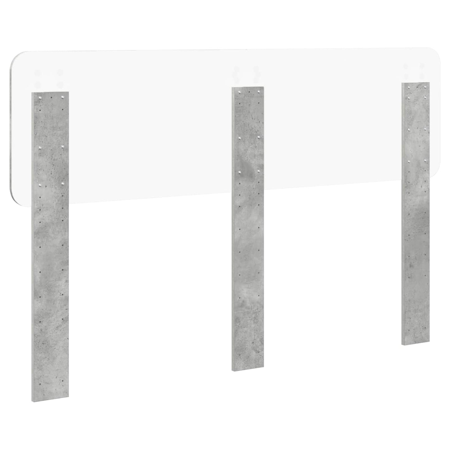 vidaXL Headboard Concrete Grey Engineered wood 6