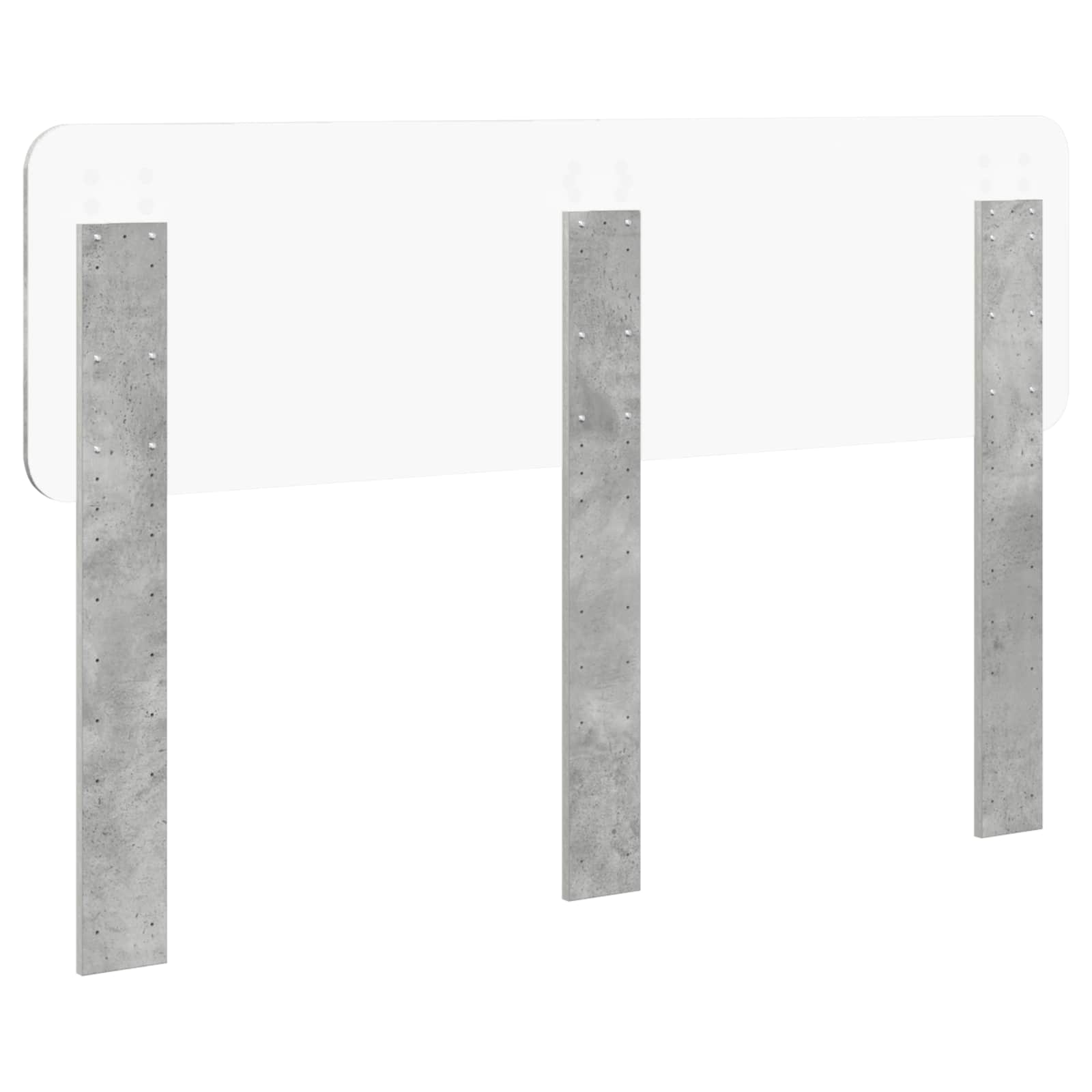 vidaXL Headboard Concrete Grey Engineered wood 6