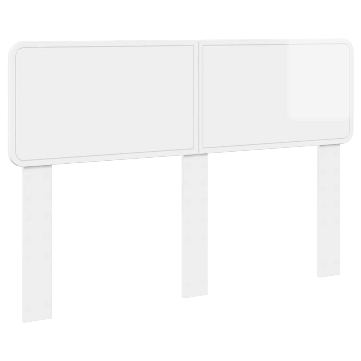 Headboard Gloss White Engineered wood High gloss white 150 cm
