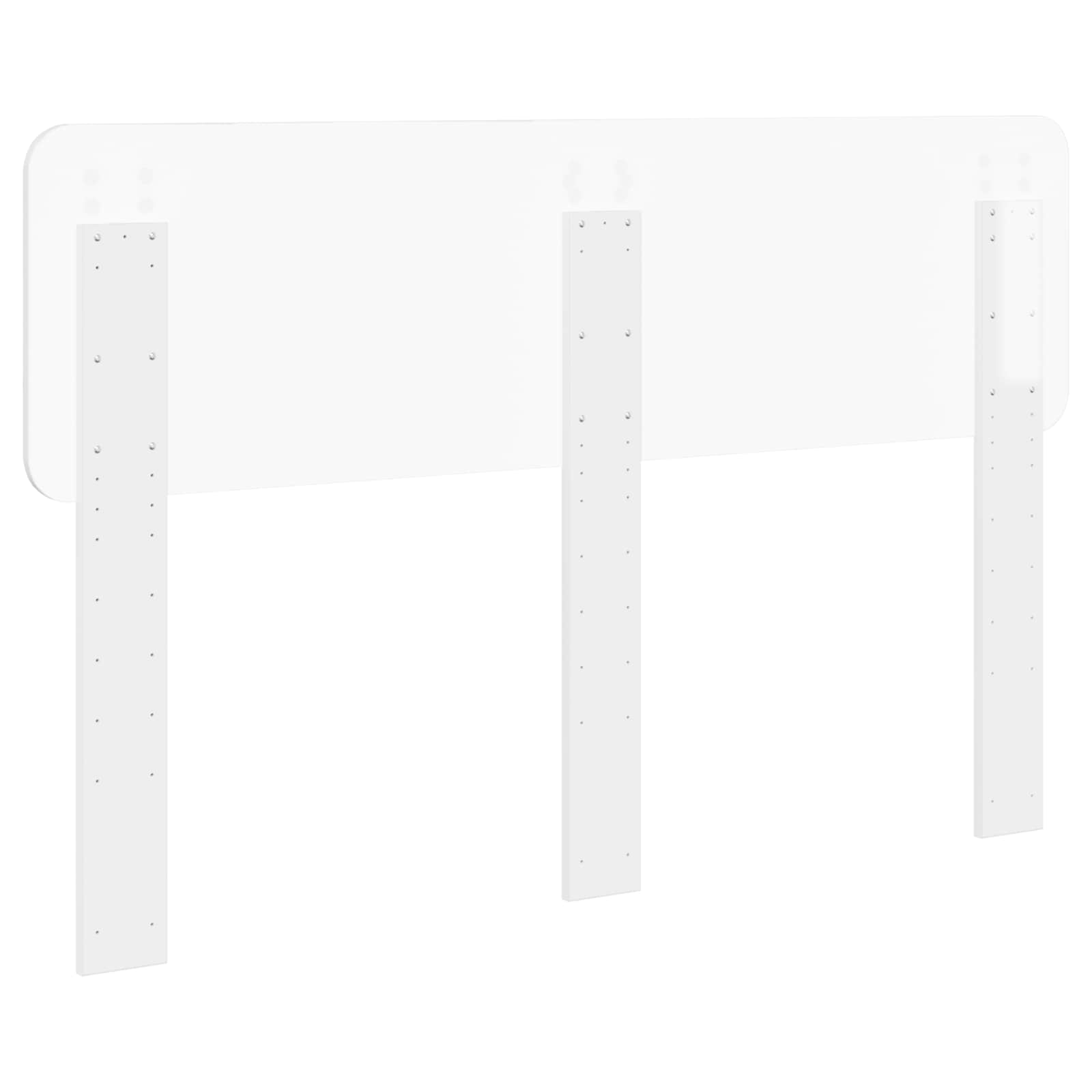 vidaXL Headboard Gloss White Engineered wood 6