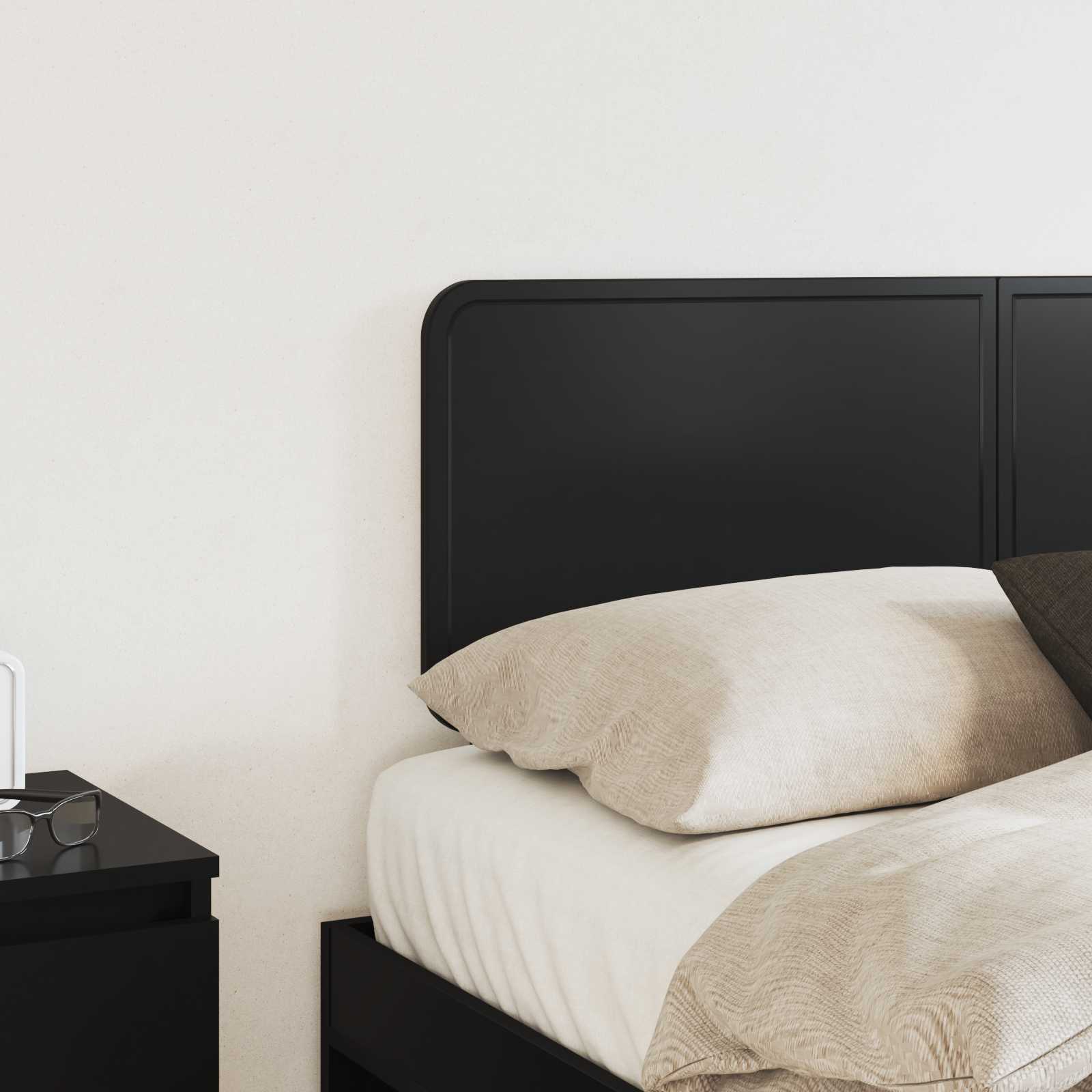 vidaXL Headboard Black Oak Engineered wood 3