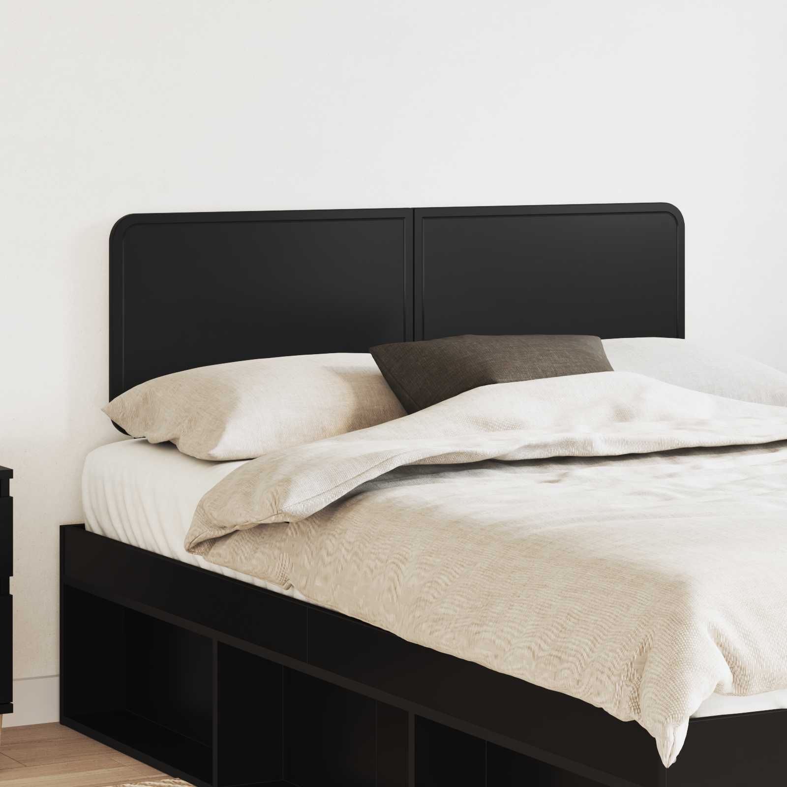 vidaXL Headboard Black Oak Engineered wood 1