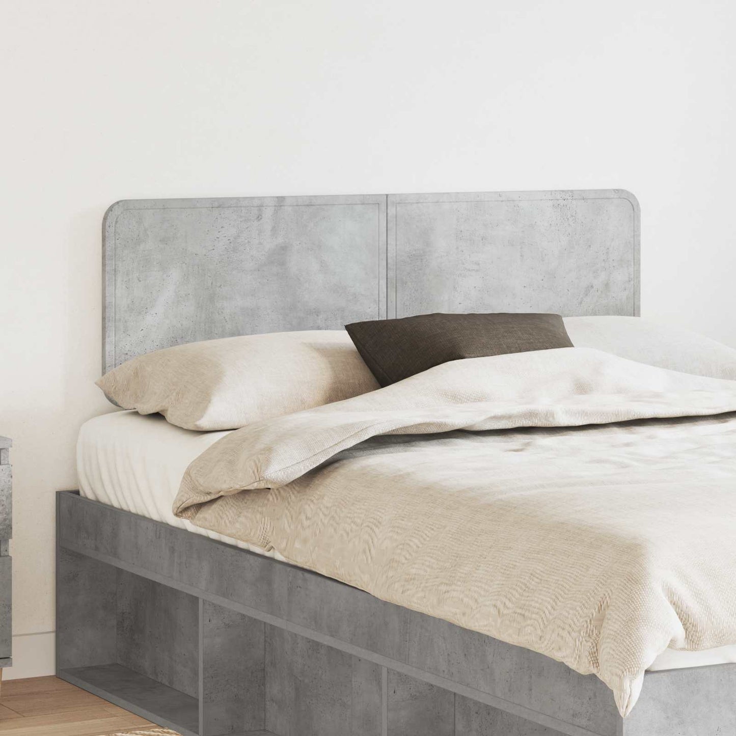 vidaXL Headboard Concrete Grey Engineered wood 1