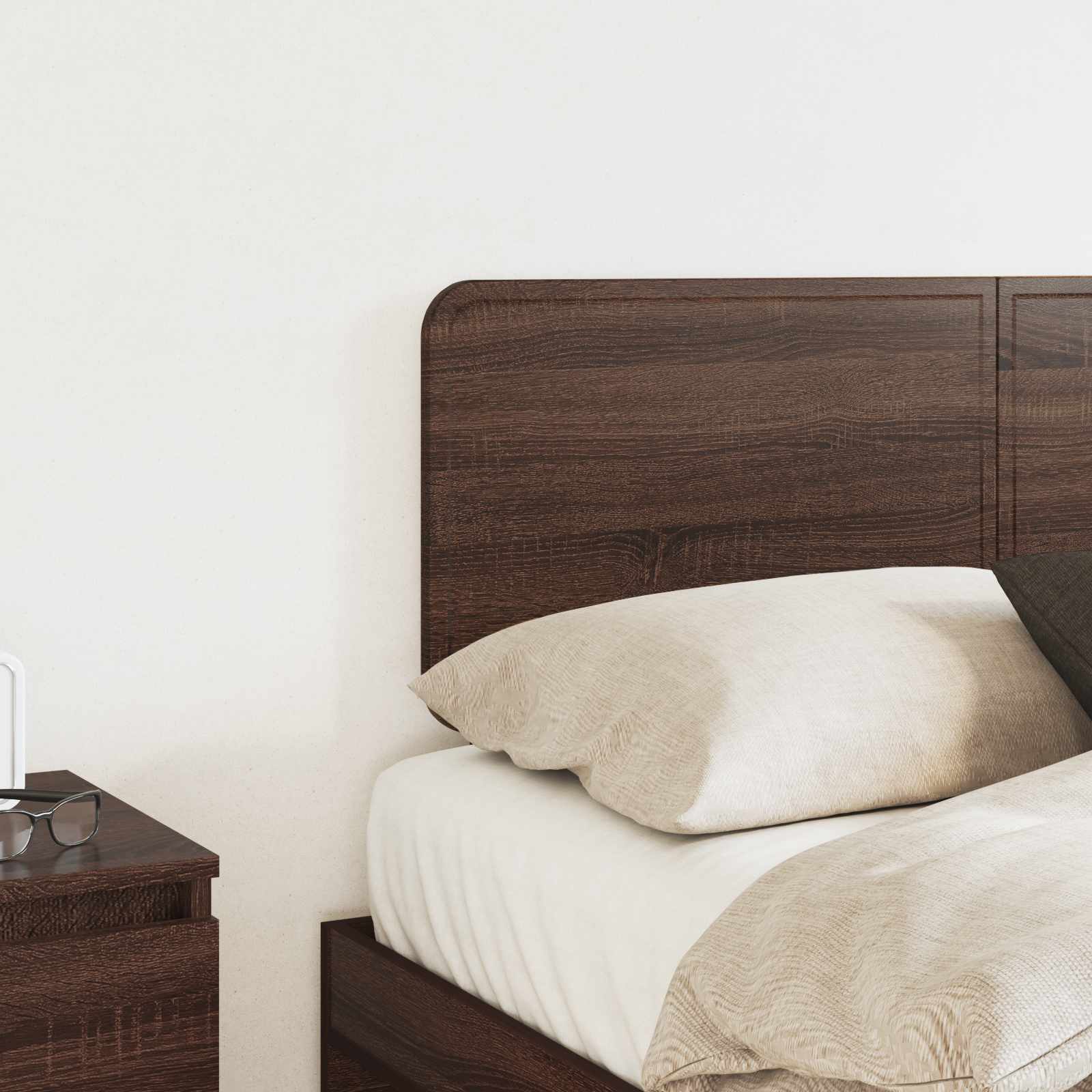 vidaXL Headboard Brown Oak Engineered wood 3