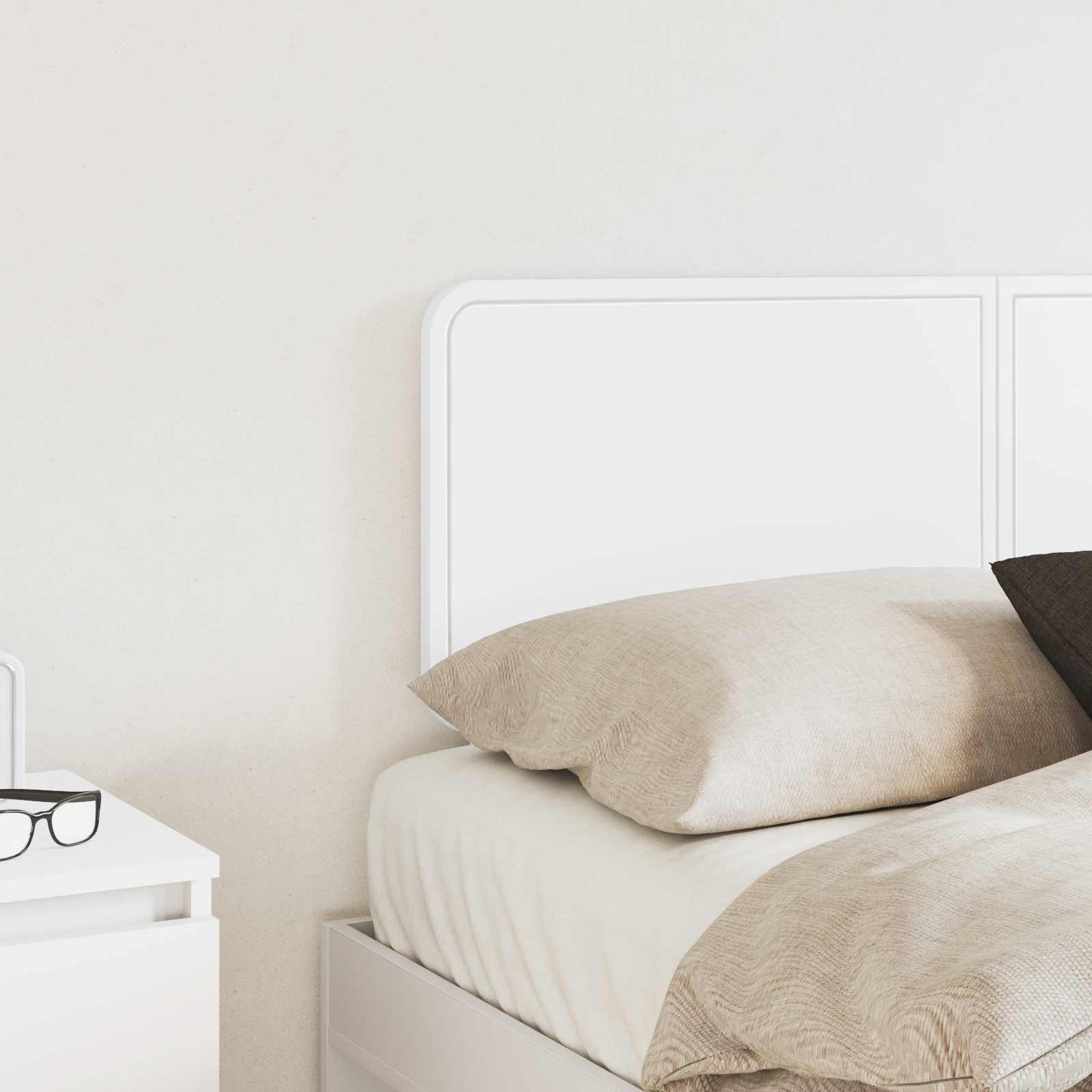 vidaXL Headboard White Engineered wood 3