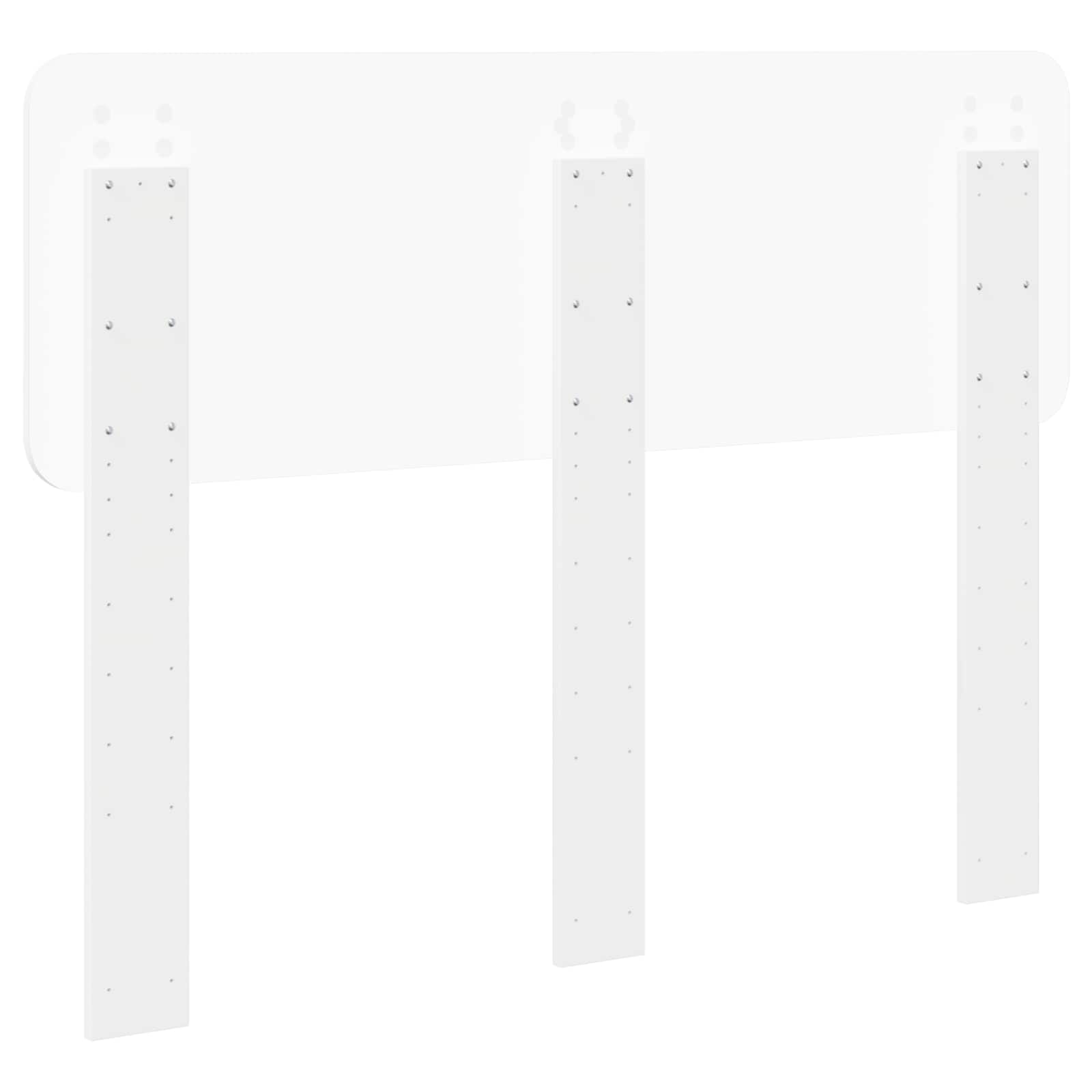 vidaXL Headboard White Engineered wood 6