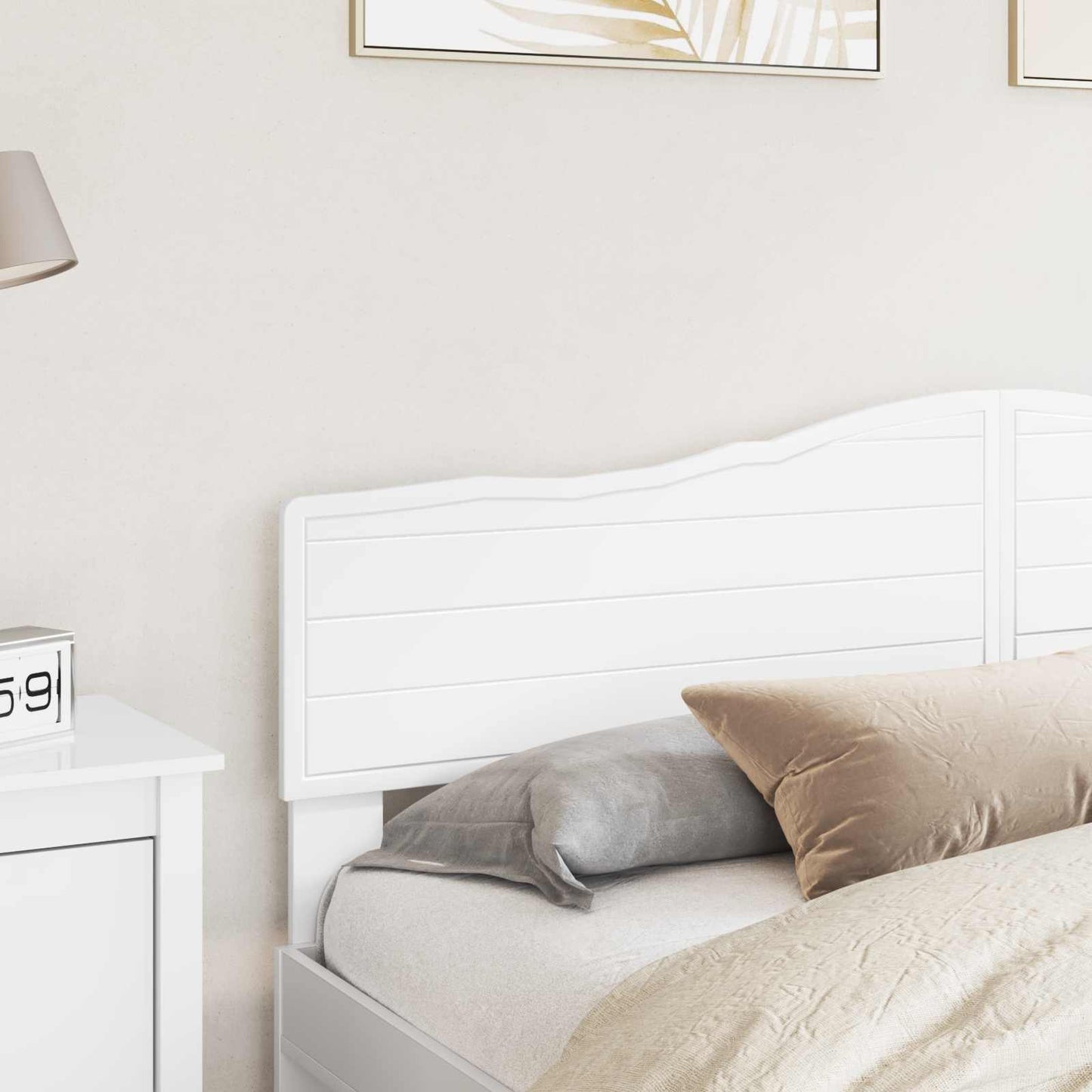 vidaXL Headboard White Engineered wood 3