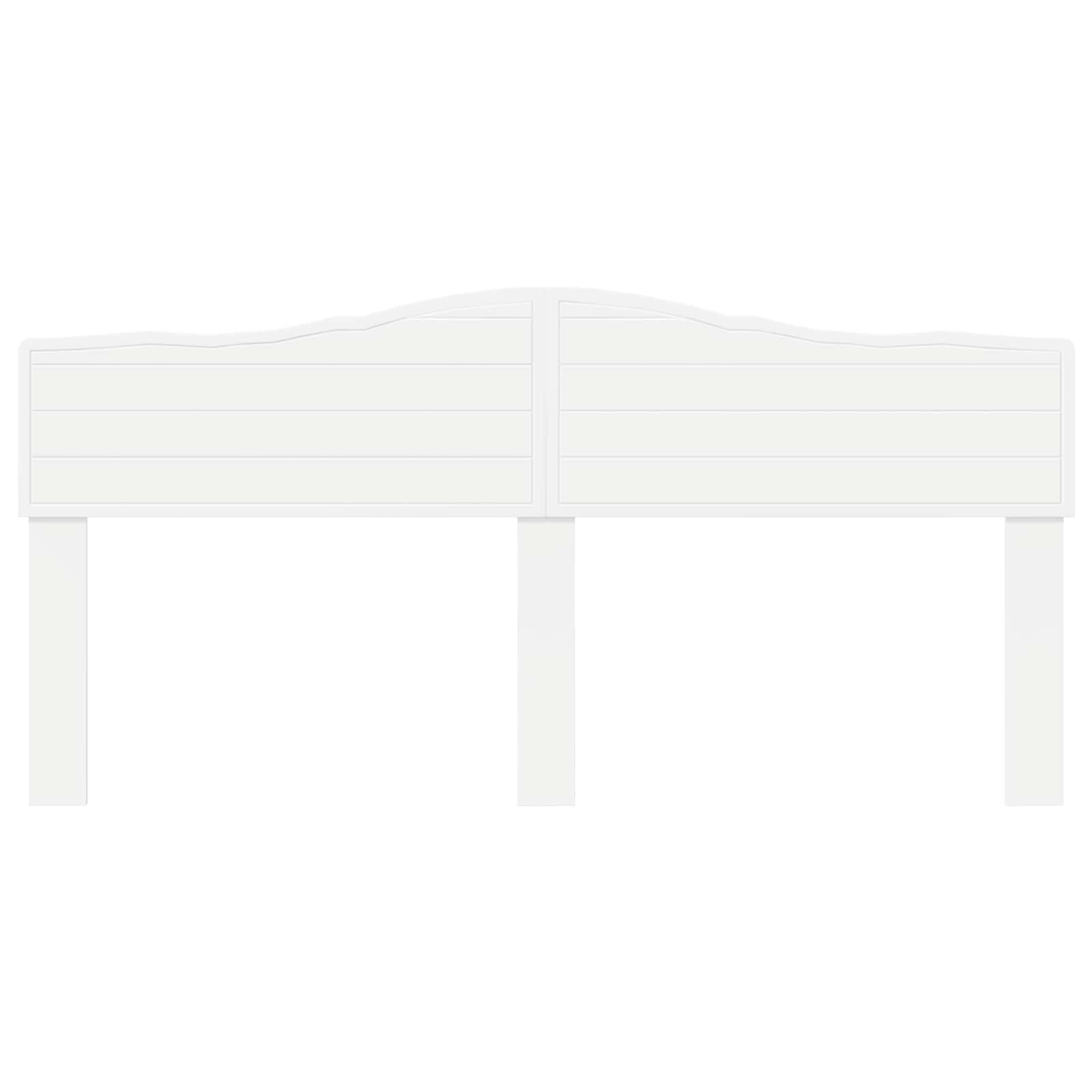 vidaXL Headboard White Engineered wood 4