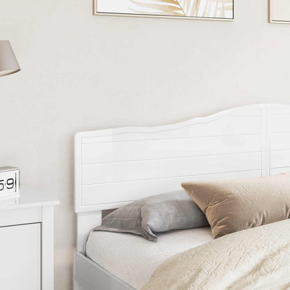 vidaXL Headboard Gloss White Engineered wood 3