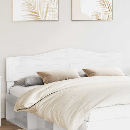 vidaXL Headboard Gloss White Engineered wood 1