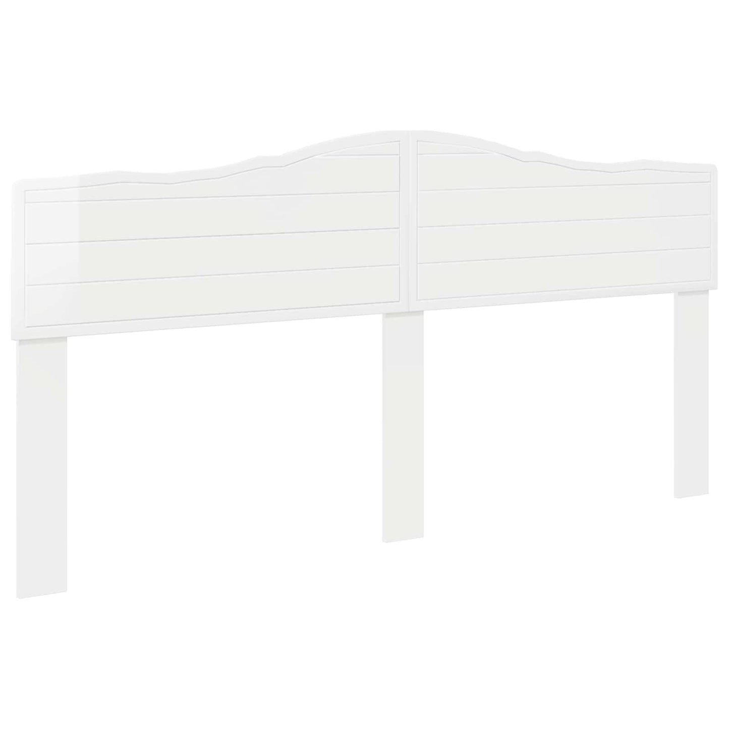 vidaXL Headboard Gloss White Engineered wood 2