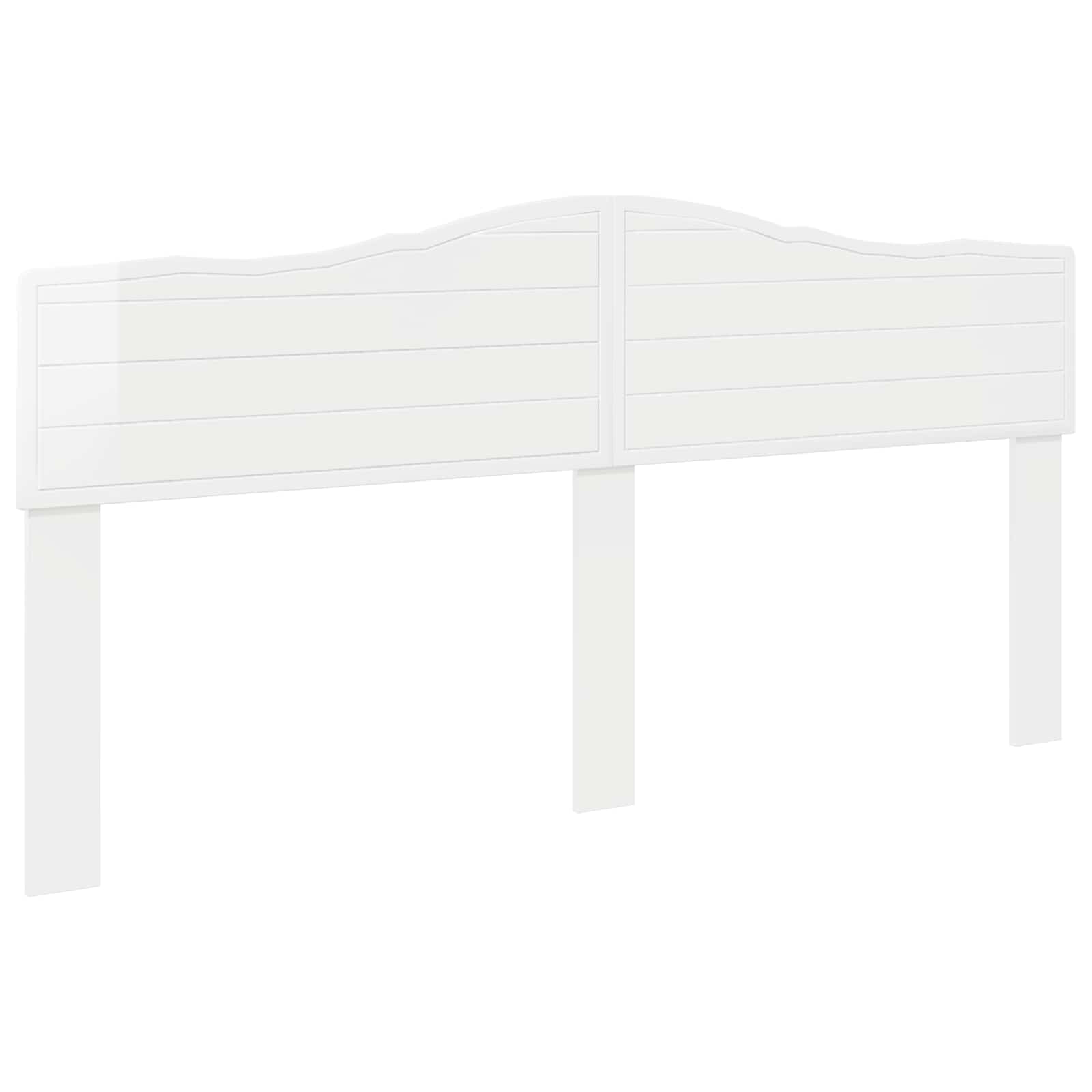 vidaXL Headboard Gloss White Engineered wood 2