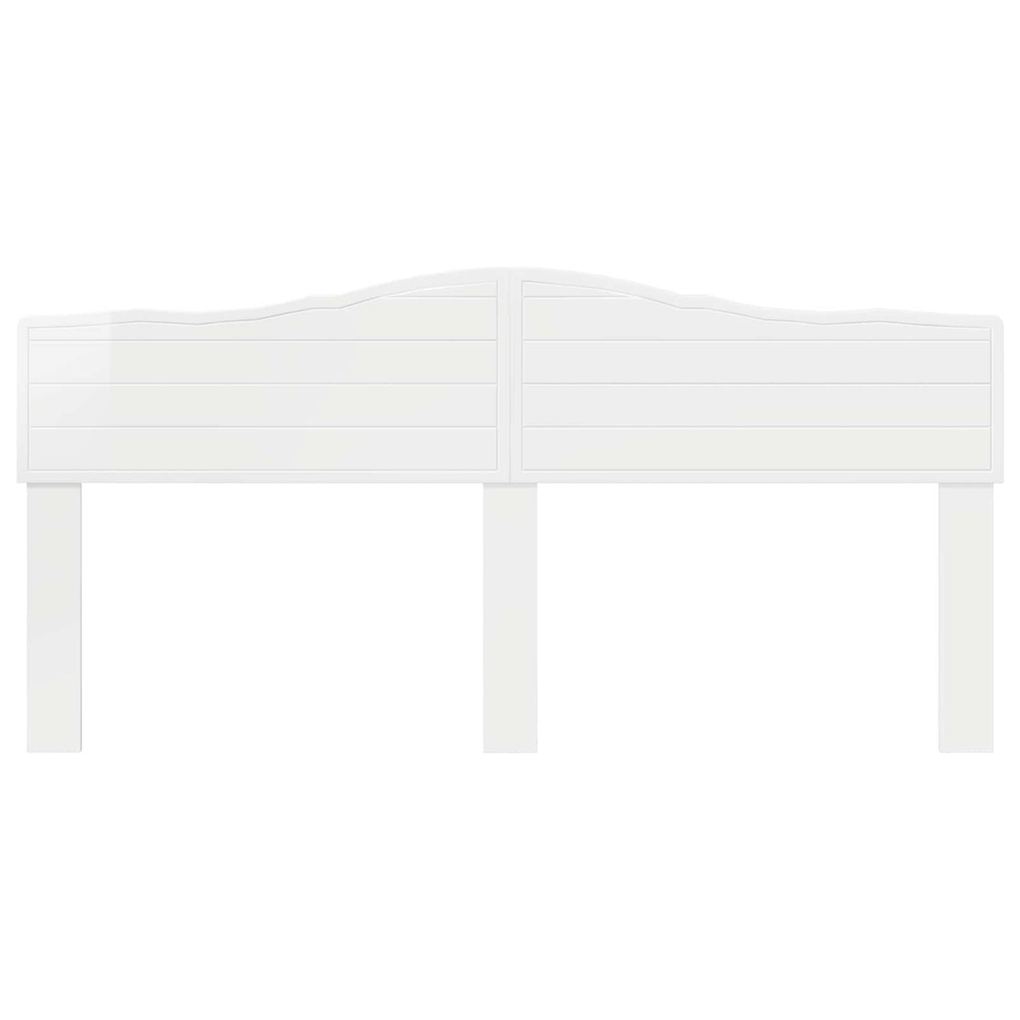 vidaXL Headboard Gloss White Engineered wood 4