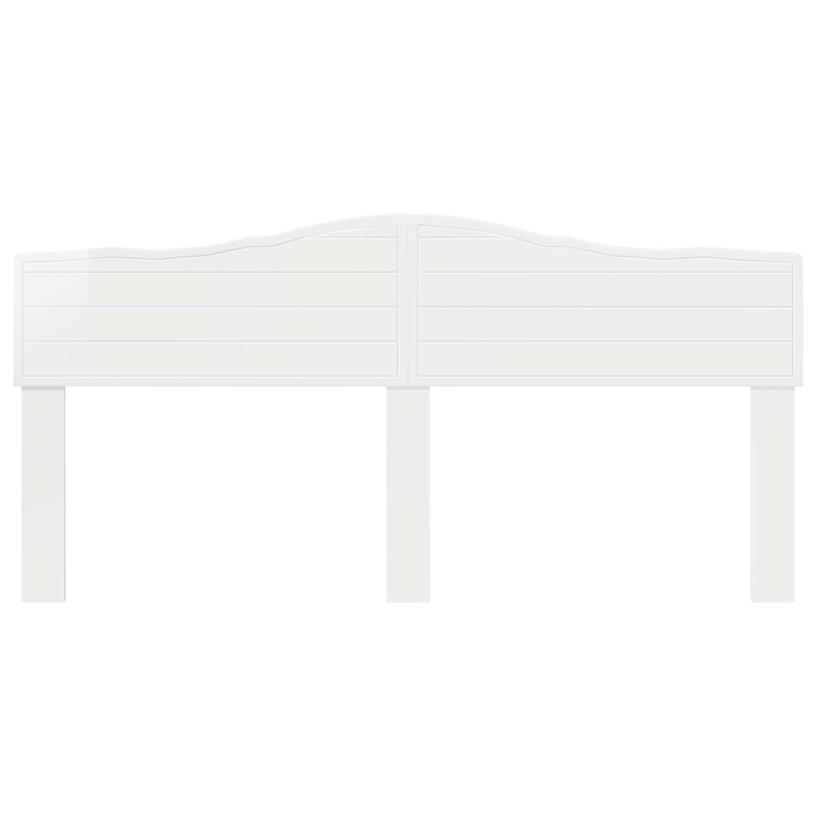 vidaXL Headboard Gloss White Engineered wood 4
