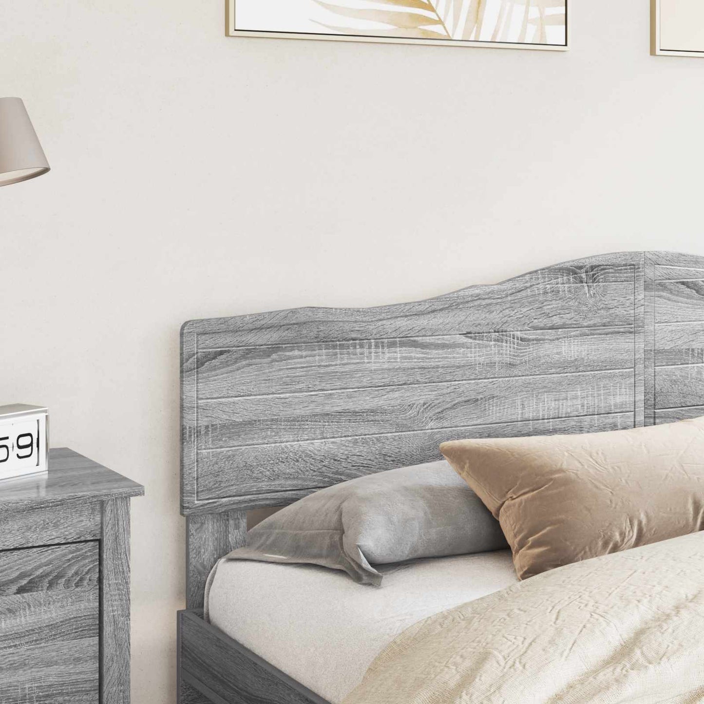 vidaXL Headboard Grey Sonoma Engineered wood 3