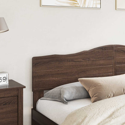 vidaXL Headboard Brown Oak Engineered wood 3
