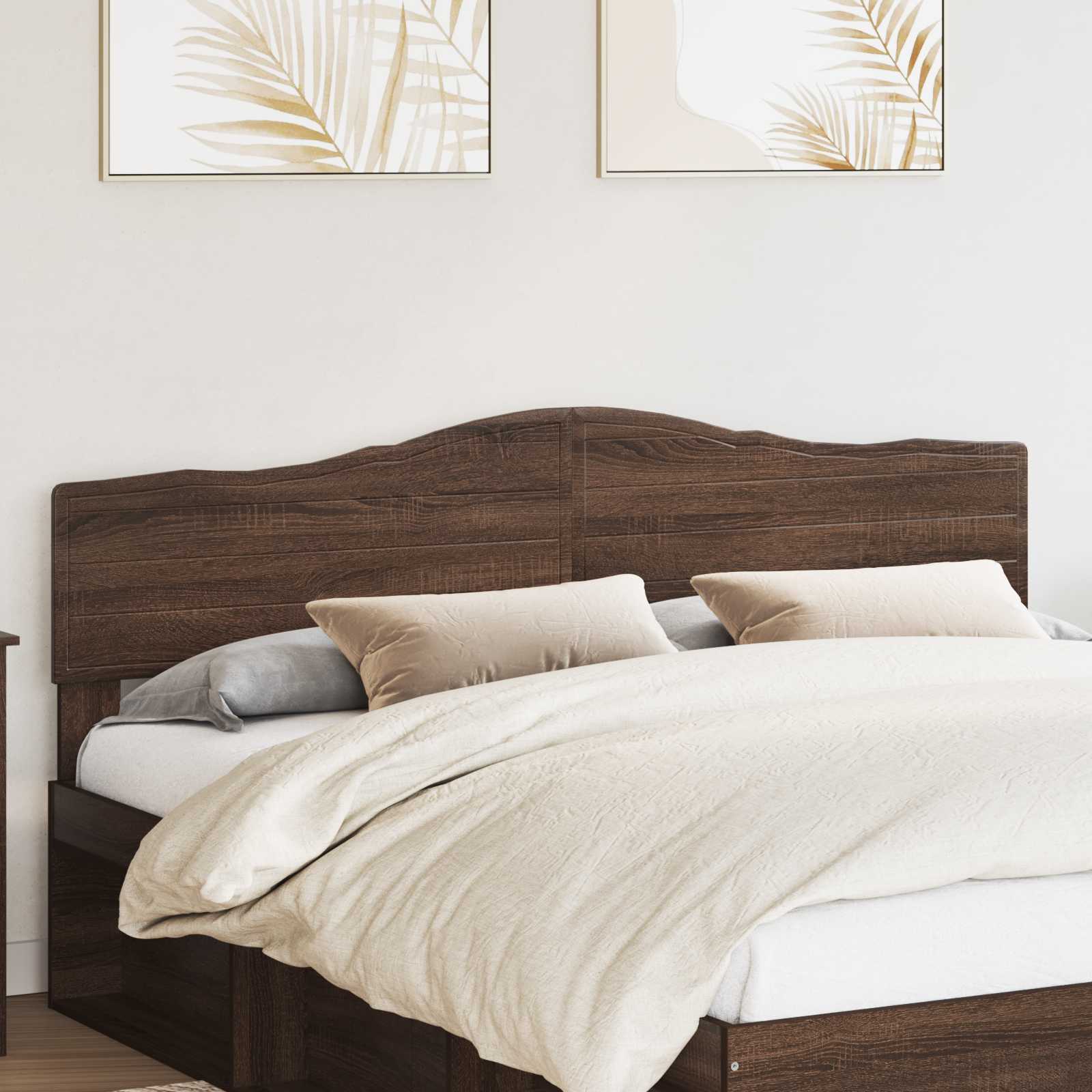 vidaXL Headboard Brown Oak Engineered wood 1