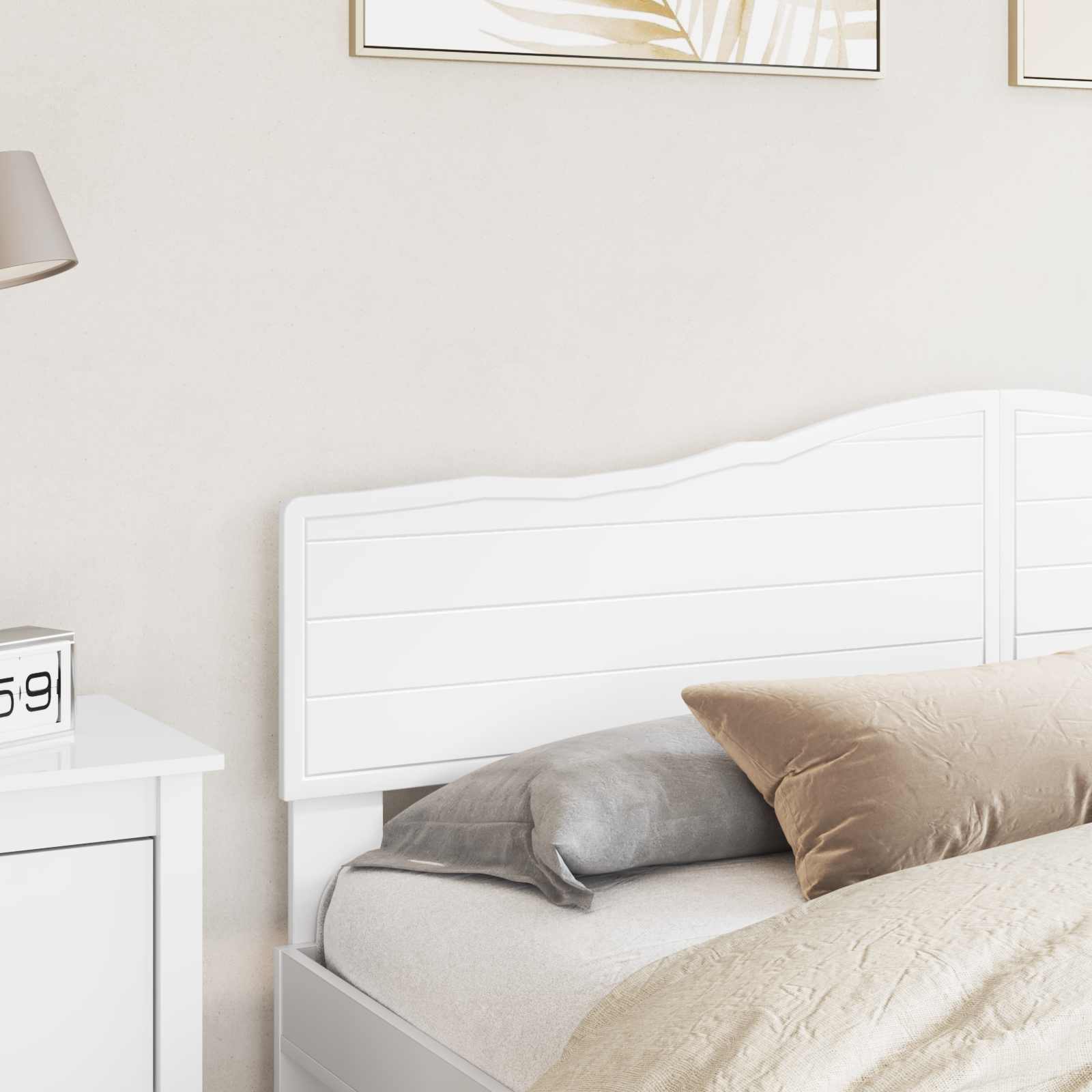 vidaXL Headboard White Engineered wood 3